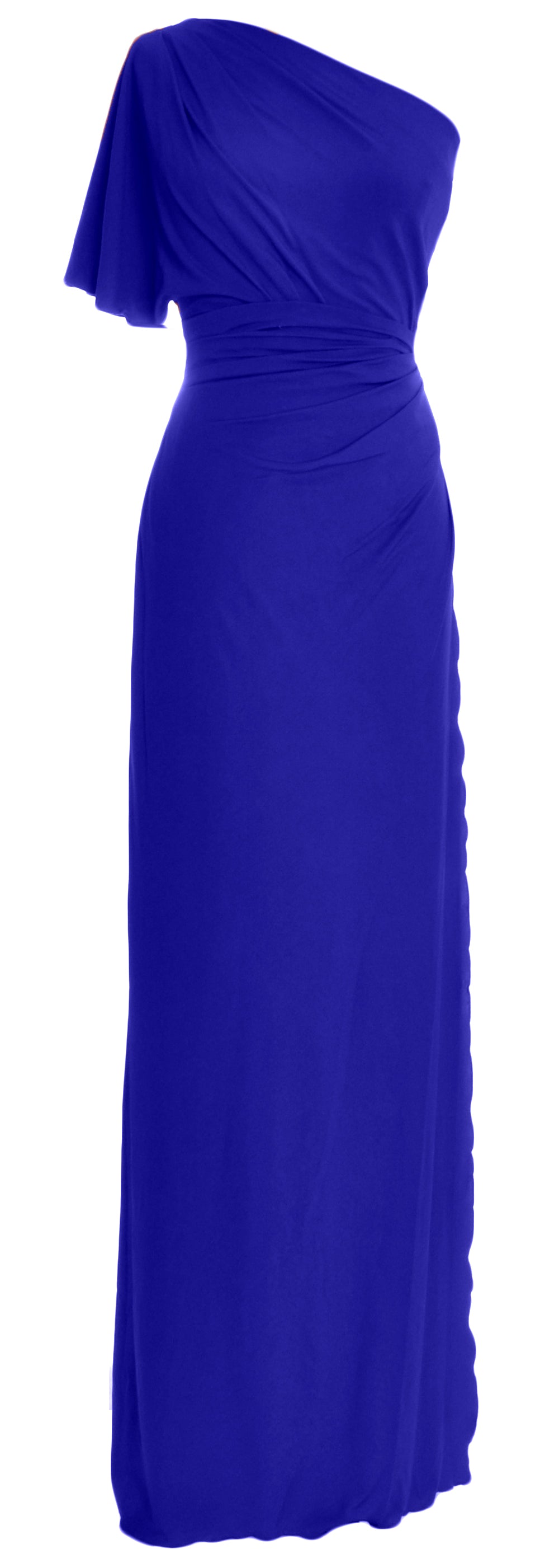 Vestido de fiesta de boda de jersey elegante de un solo hombro de MACloth