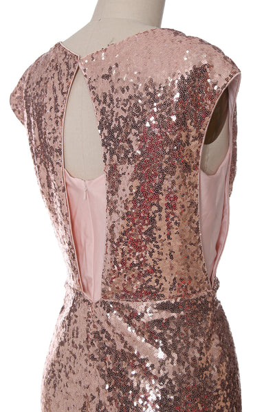 MACloth Women Mother of Bride Dresses Cap Sleeves Sequin Bridesmaid Formal Gown