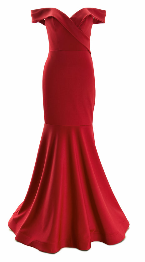 MACloth Women Off Shoulder Mermaid Long Formal Prom Dress Wedding Party Gown
