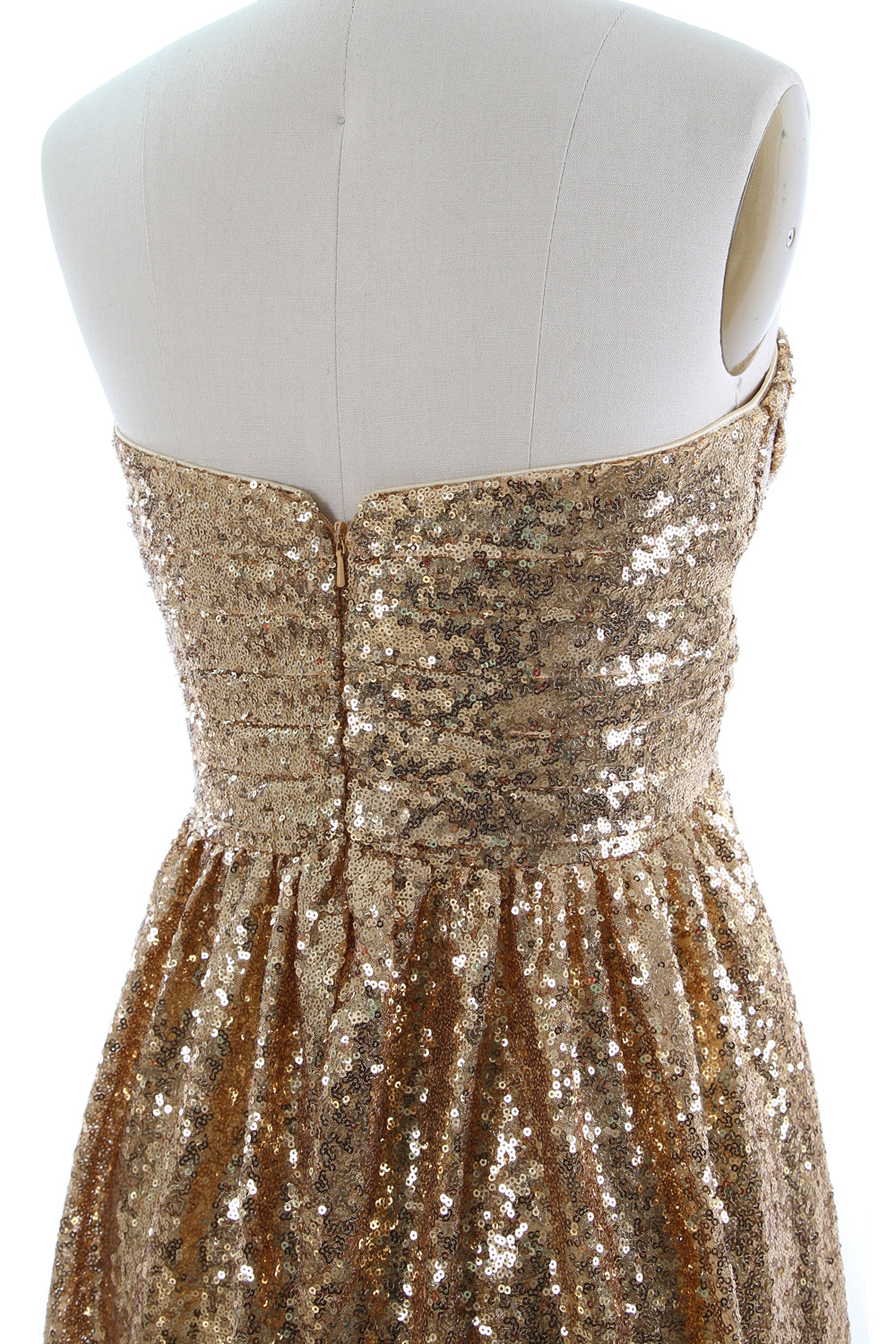 MACloth Women Sequin Bridesmaid Dresses Sweetheart Long Wedding Evening Gown