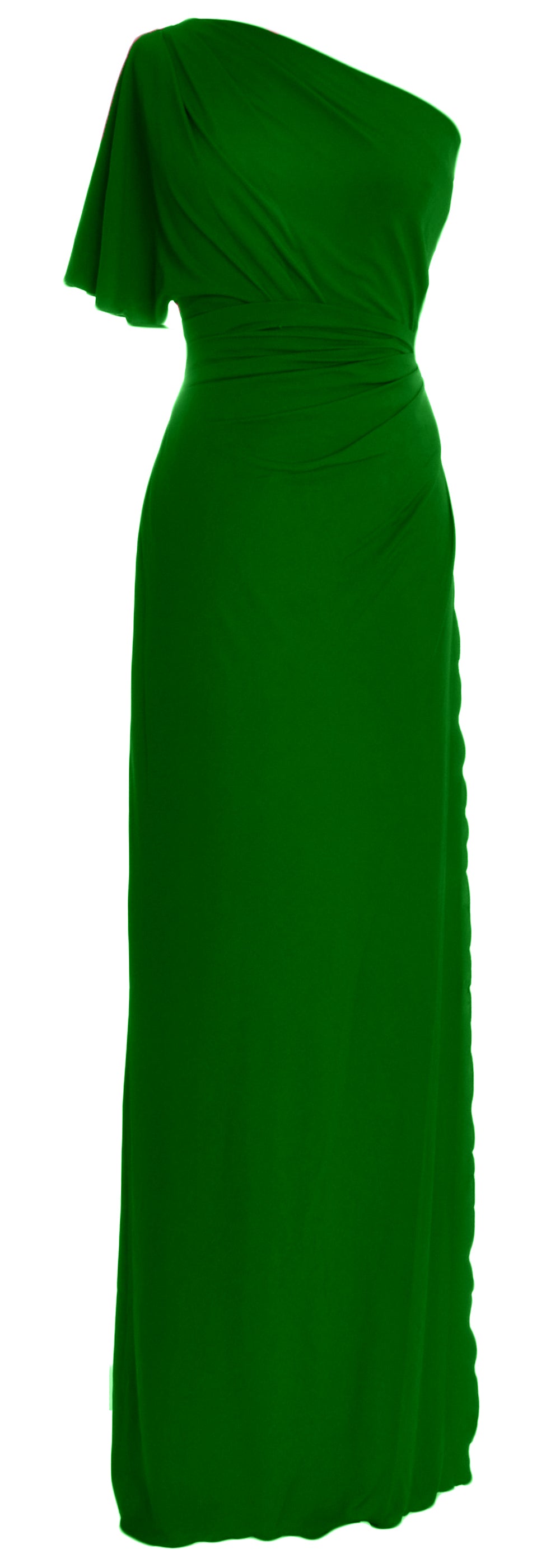 Vestido de fiesta de boda de jersey elegante de un solo hombro de MACloth