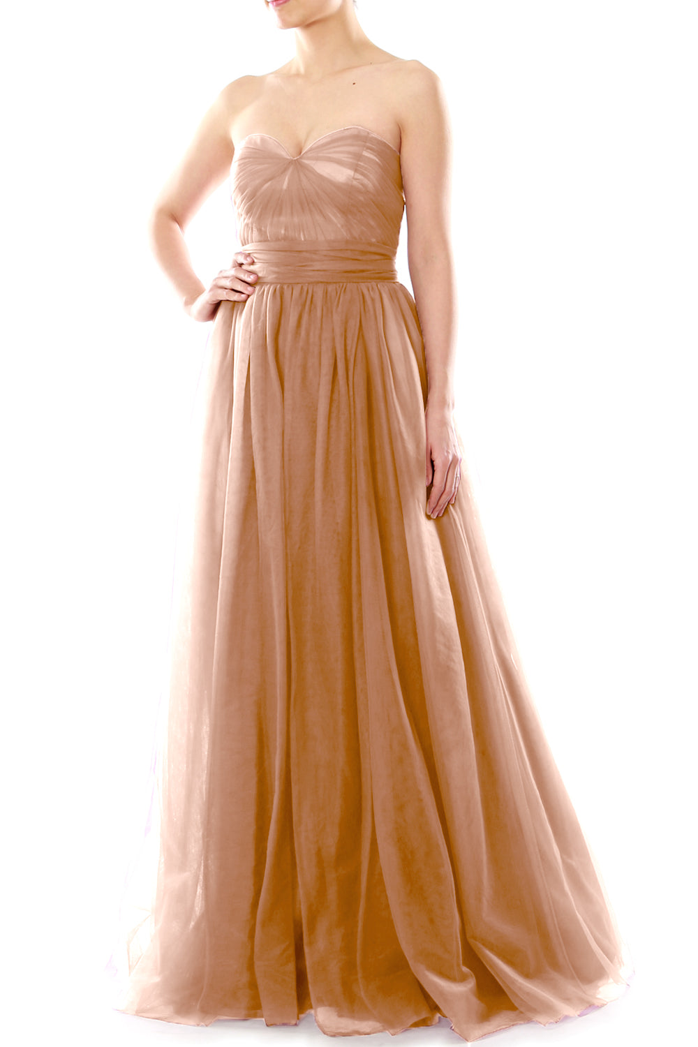 MACloth Damen-Kleid, fließend, wandelbar, lang, für Hochzeit, Party, Brautjungfern