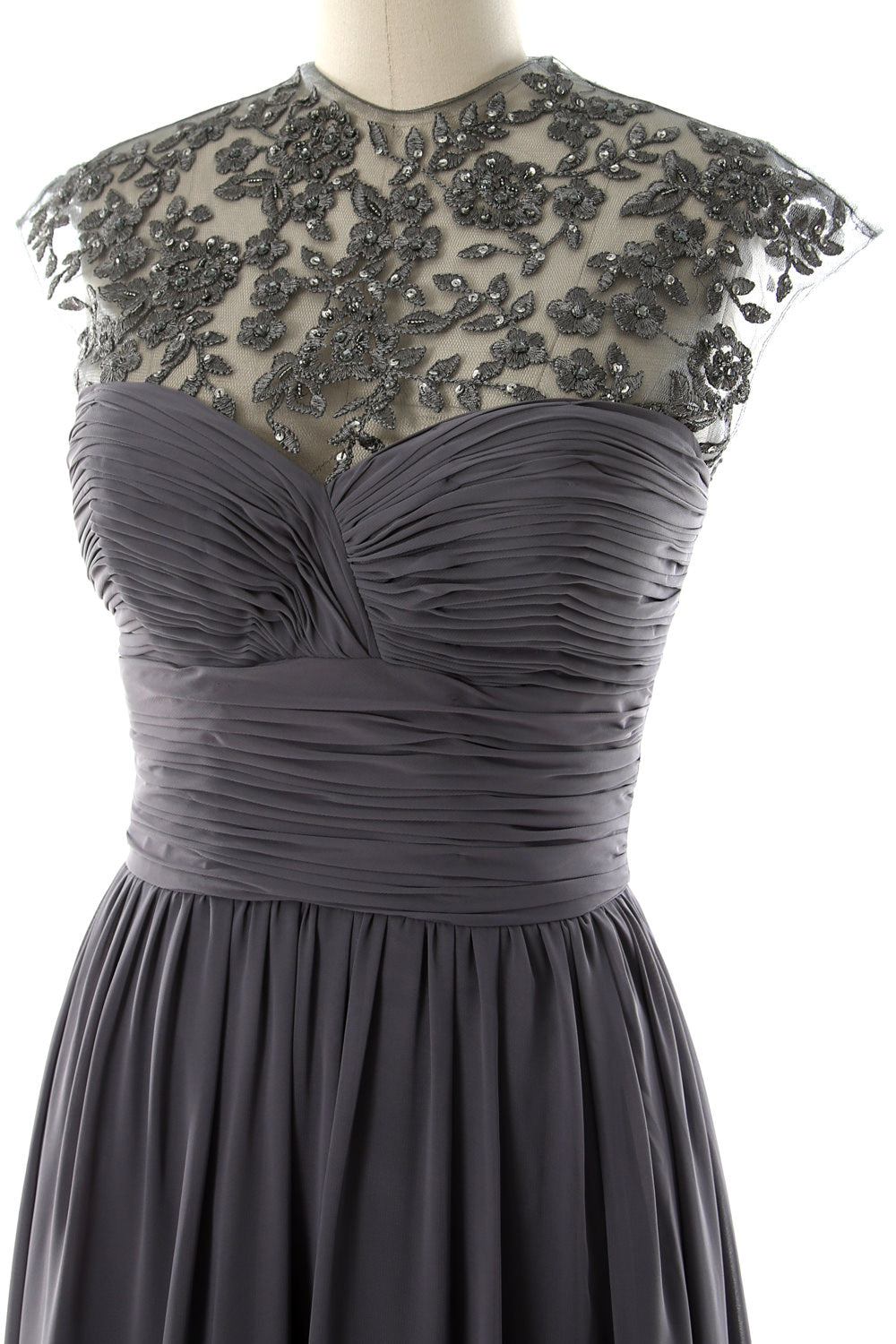 Women High Neck Cap Sleeve Lace Short Bridesmaid Dress Wedding Party Ball Gown