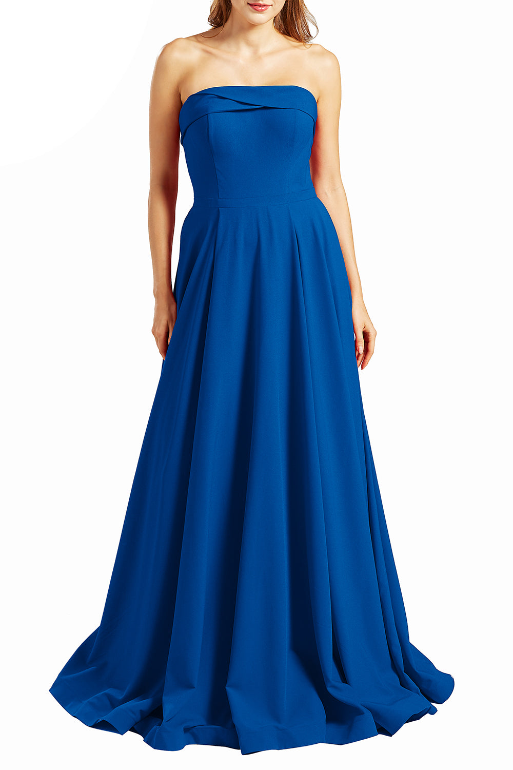 MACloth Vestidos de fiesta para mujer sin tirantes, largos, formales, de noche, estilo militar