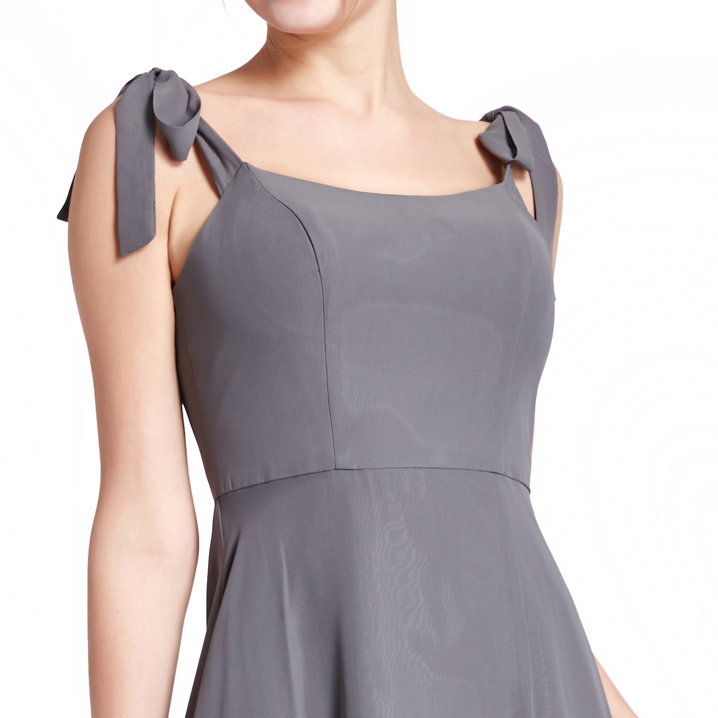 MACloth Damen Chiffon A-Linie Langes, hübsches Brautjungfernkleid für Hochzeit