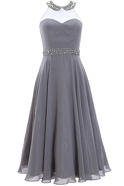 MACloth Women 2019 Beaded Short Prom Homecoming Cocktail Dress tea length midi