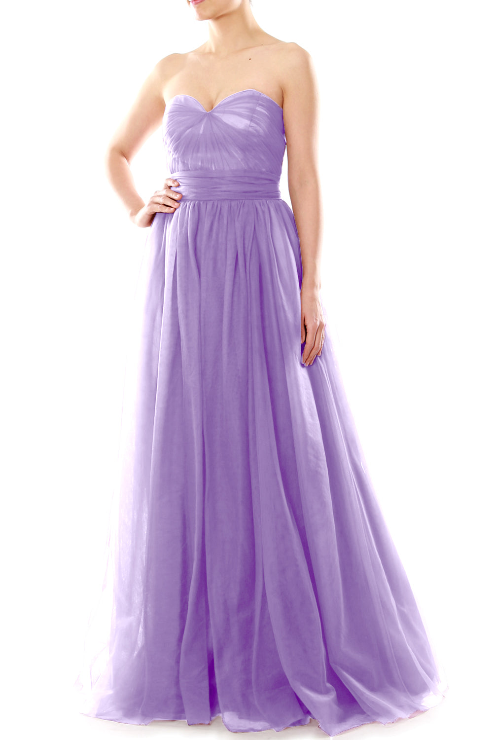 MACloth Damen-Kleid, fließend, wandelbar, lang, für Hochzeit, Party, Brautjungfern