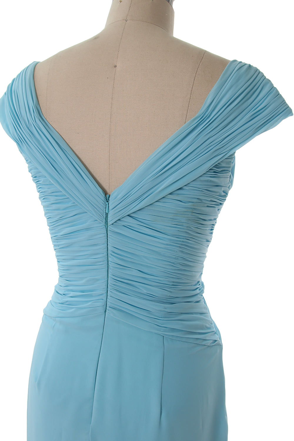 MACloth Women Cap Sleeves Boat Neck Formal Gown Long Mother of the Bride Dress