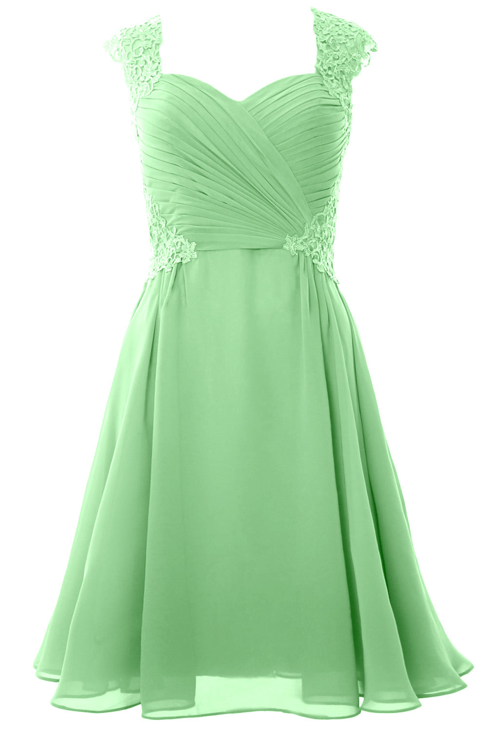 Vestido de cóctel de manga corta para mujer de MACloth 2017, vestido formal para fiesta de bodas corto