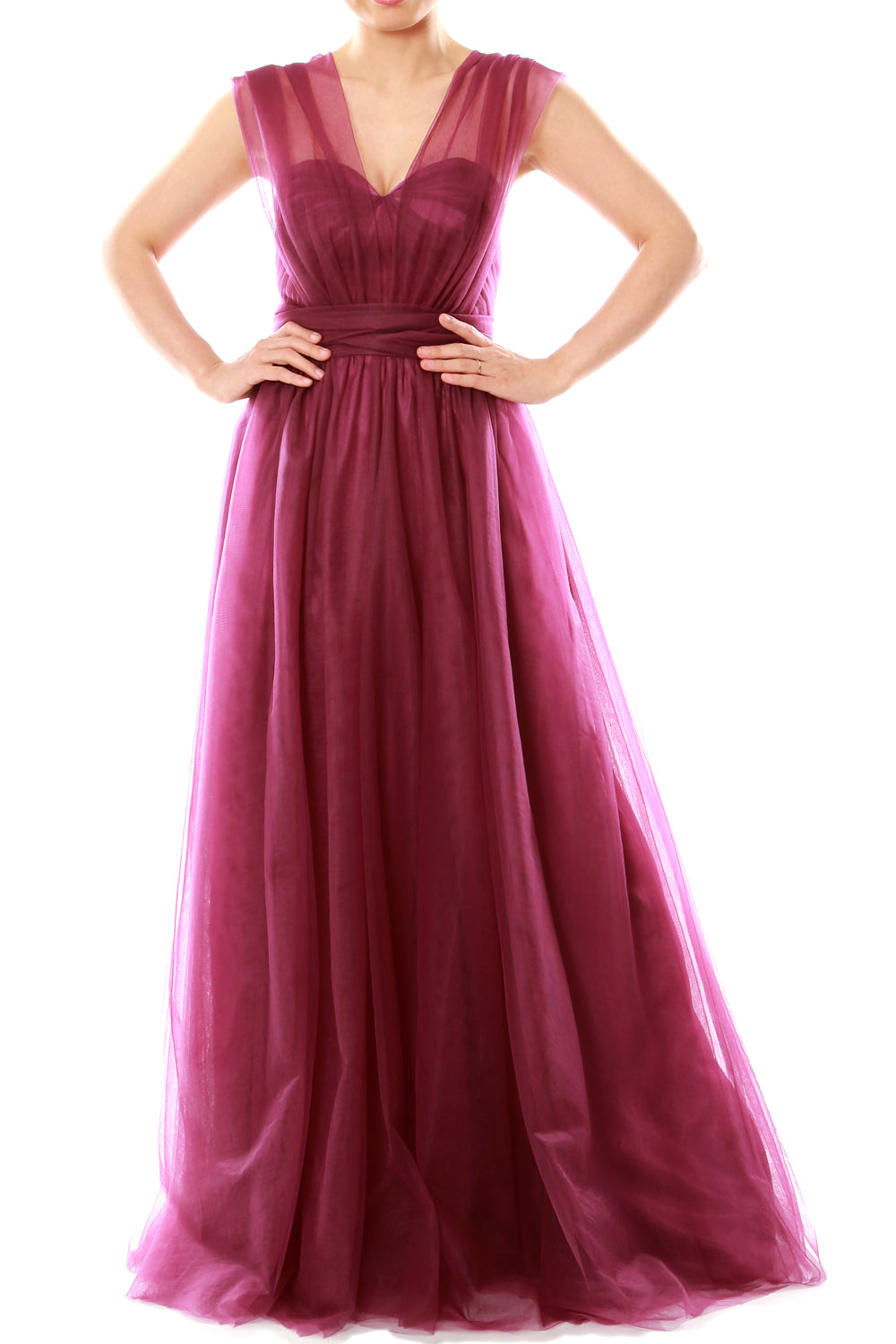 MACloth Damen-Kleid, fließend, wandelbar, lang, für Hochzeit, Party, Brautjungfern