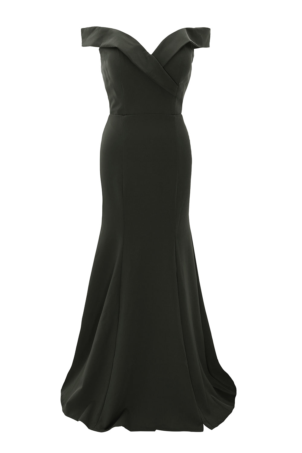 MACloth Vestido largo de sirena con hombros descubiertos para fiesta de boda, vestido formal de graduación para mujer