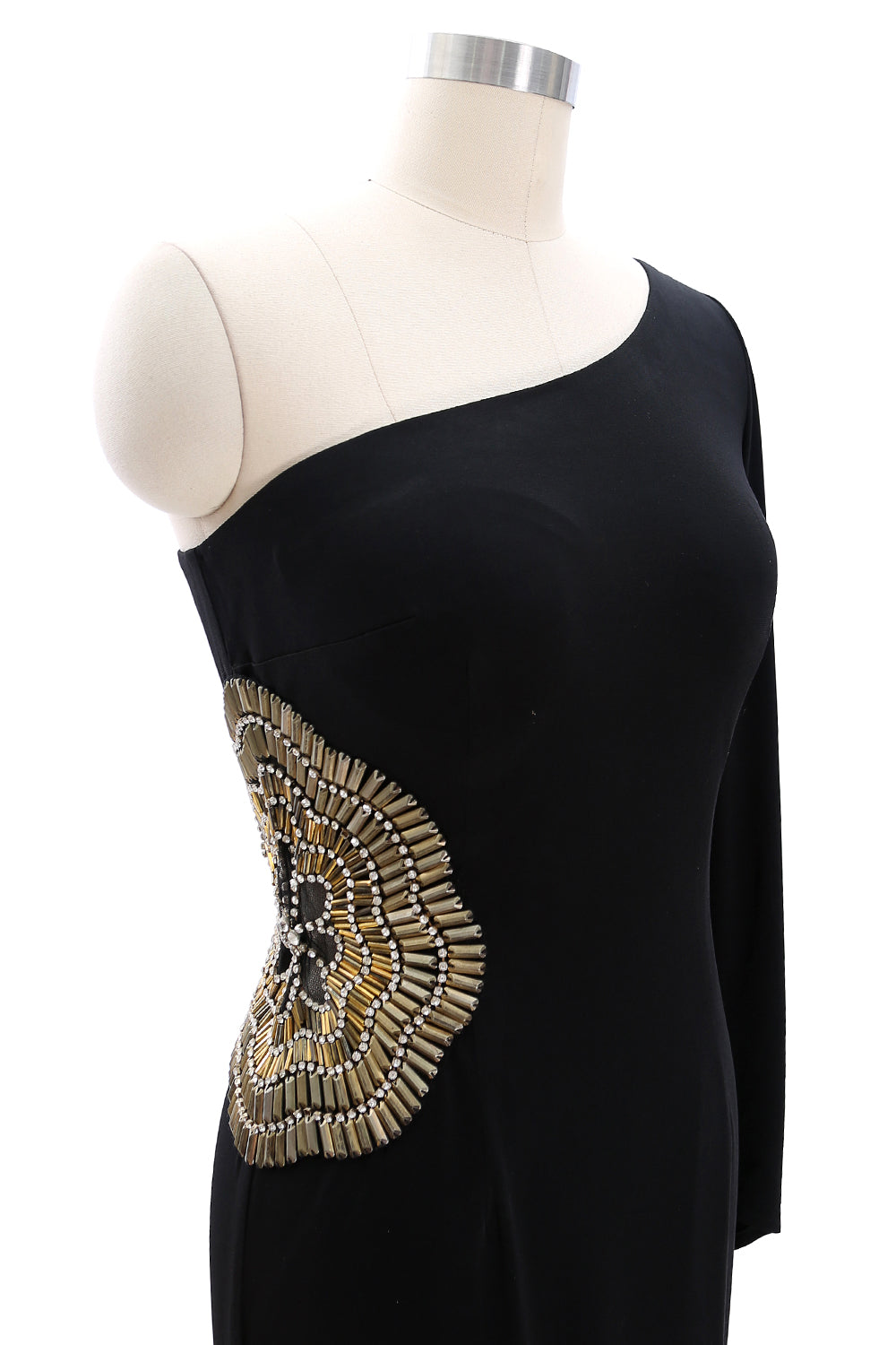 MACloth Women One Shoulder Long Prom Dress Sheath Jersey Forma Evening Gown