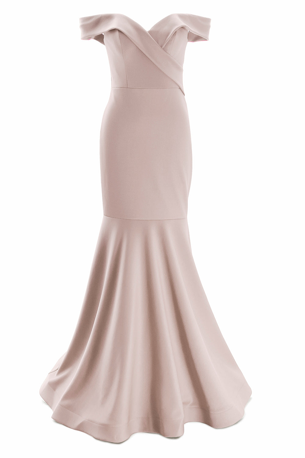 MACloth Damen Schulterfreies Meerjungfrauenkleid Lang Formales Ballkleid Hochzeitsfeierkleid