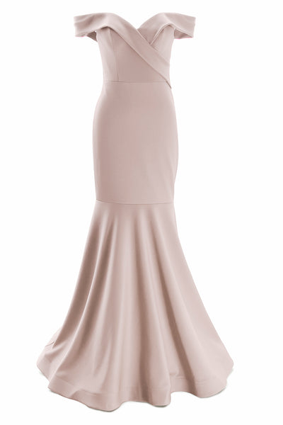 MACloth Women Off Shoulder Mermaid Long Formal Prom Dress Wedding Party Gown