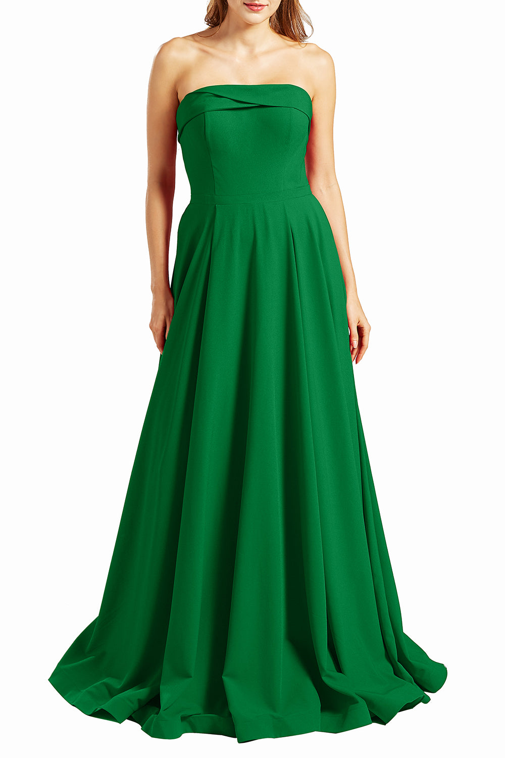 MACloth Vestidos de fiesta para mujer sin tirantes, largos, formales, de noche, estilo militar