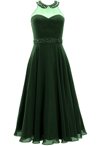 MACloth Women 2019 Beaded Short Prom Homecoming Cocktail Dress tea length midi
