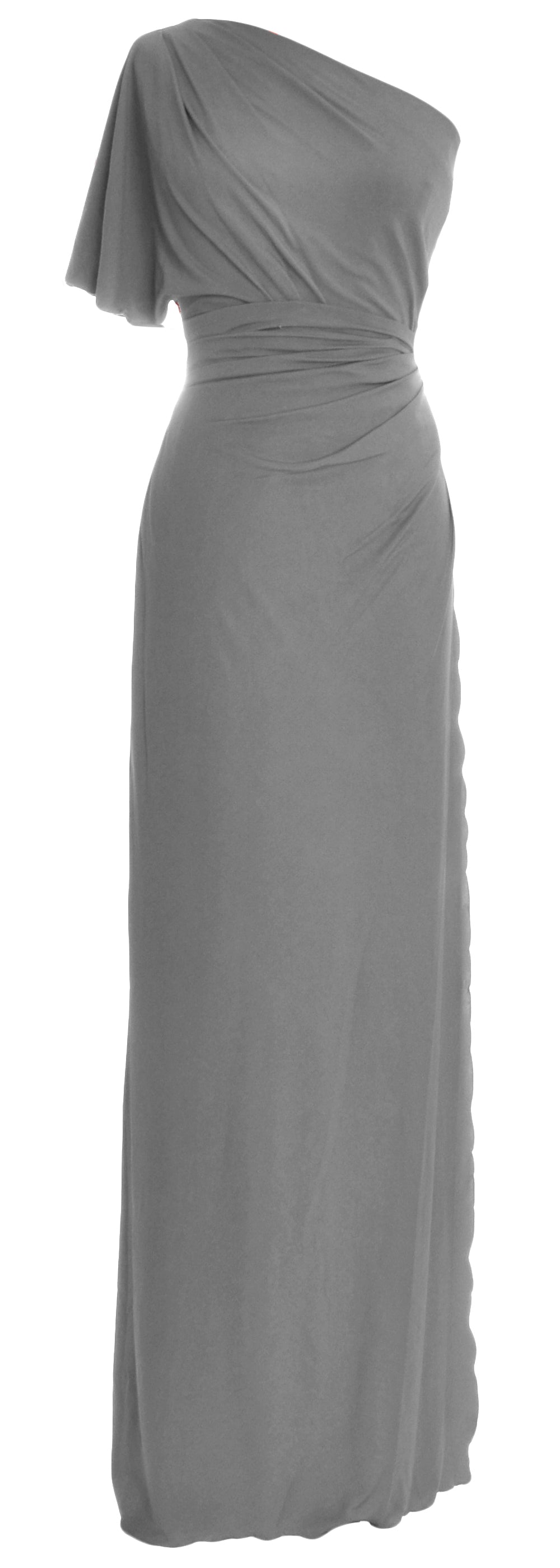 Vestido de fiesta de boda de jersey elegante de un solo hombro de MACloth