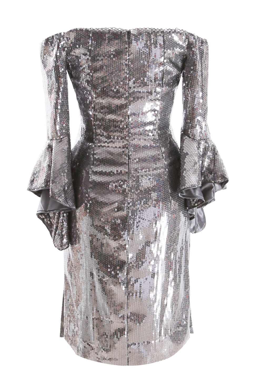 MACloth Bell Sleeve Short Off Shoulder Homecoming Cocktail Dresses for Women