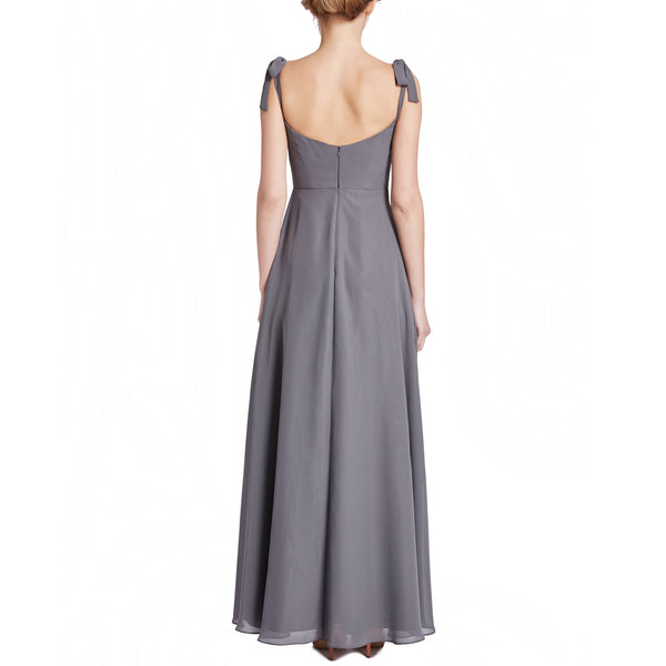 MACloth Women Chiffon aline Long Lovely Wedding Party Bridesmaid Dresses