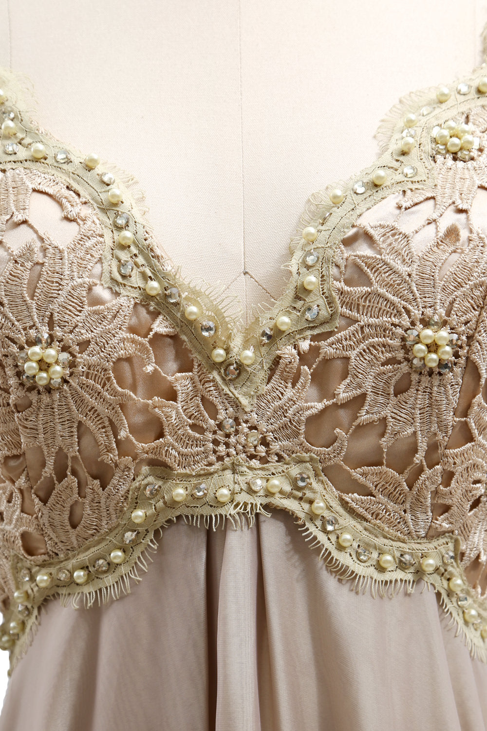 MACloth Damen Abendkleid für die Brautmutter, V-Ausschnitt, Spitze, lange Ärmel