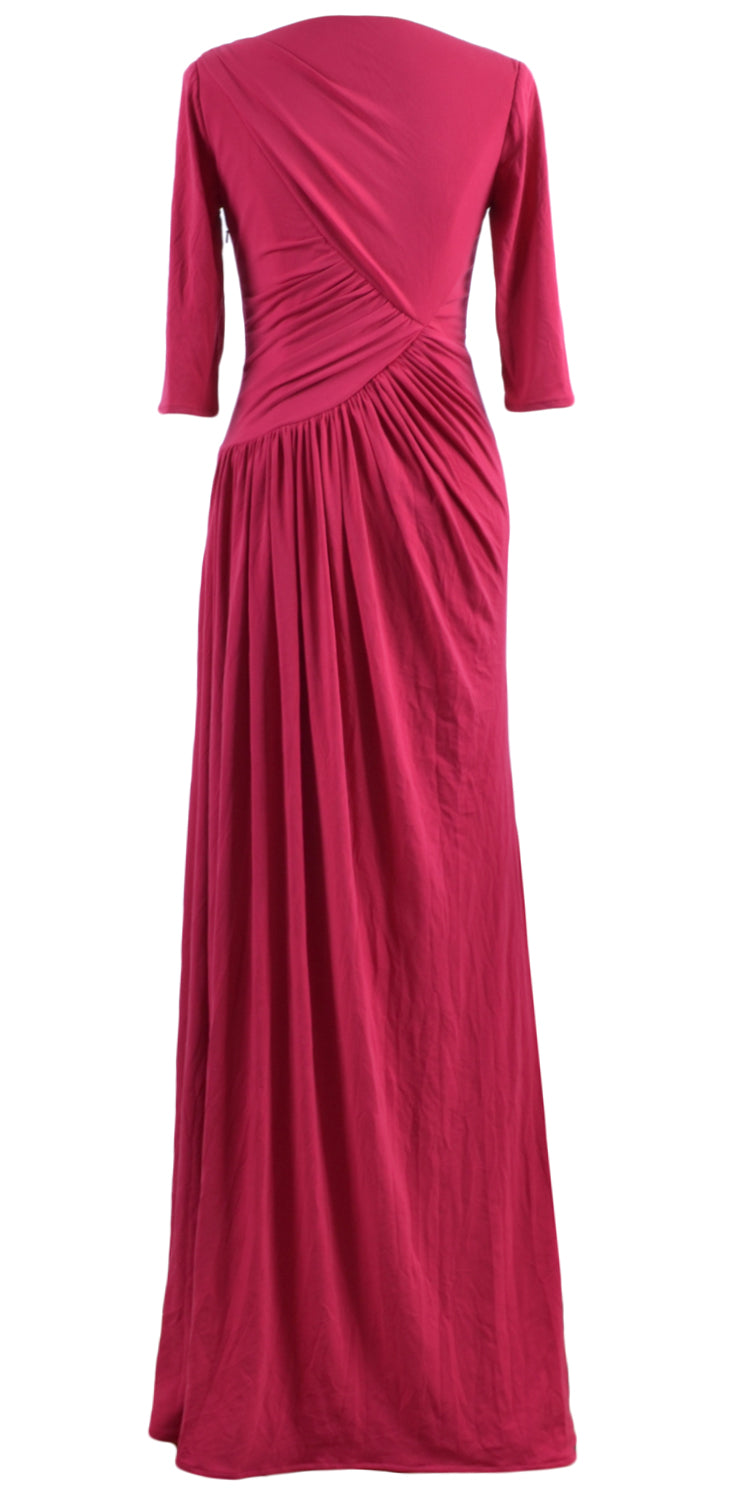 MACloth Damen Kleider für die Mutter der Braut, Halbarm, lang, Abendkleid, Partykleid