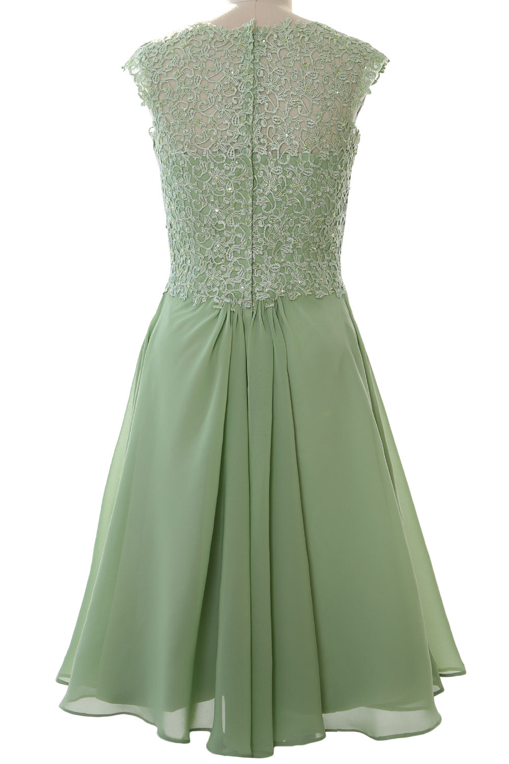 Vestido de cóctel de manga corta para mujer de MACloth 2017, vestido formal para fiesta de bodas corto