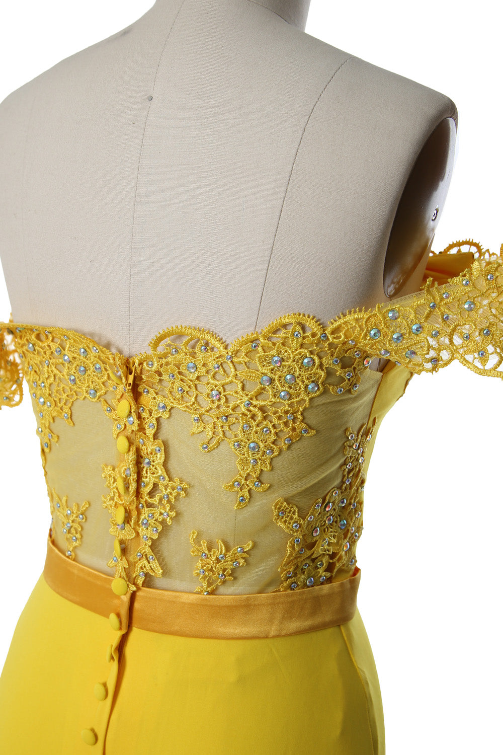 MACloth Women Prom Dresses Mermaid Off the Shoulder Lace Formal Evening Gown