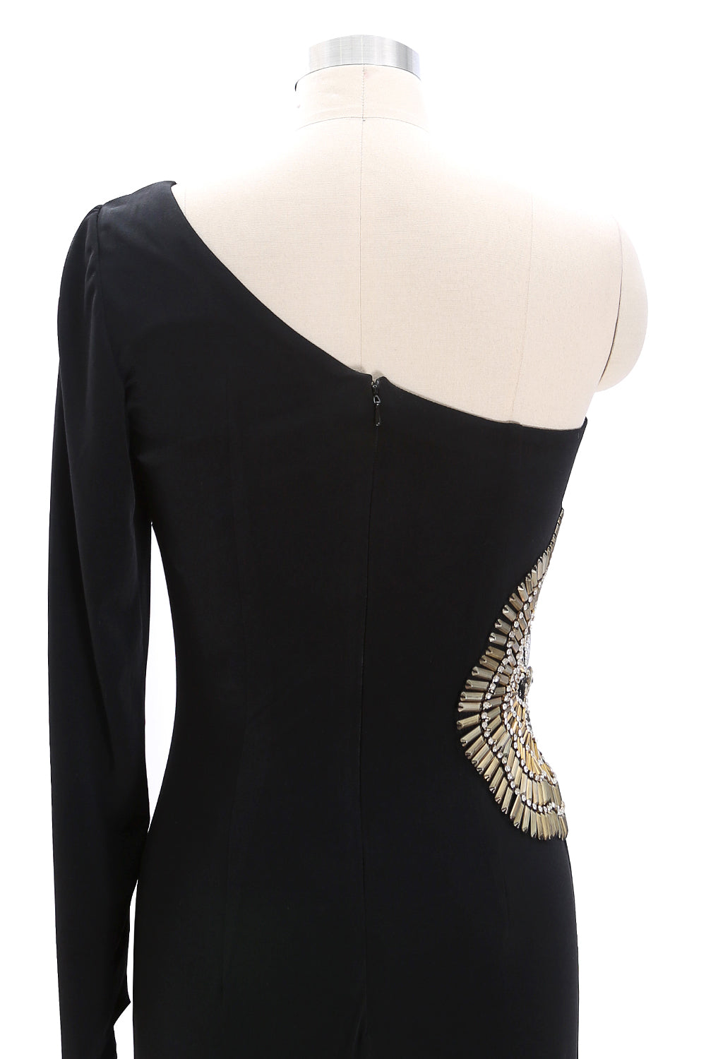 MACloth Women One Shoulder Long Prom Dress Sheath Jersey Forma Evening Gown