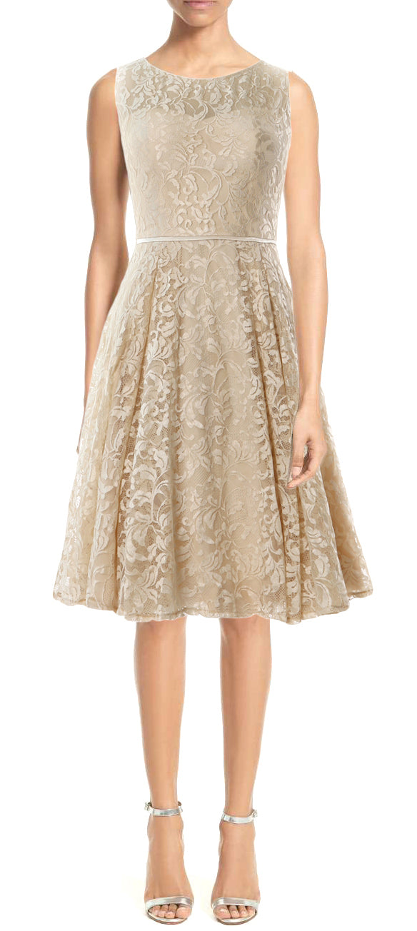 MACloth Damen Cocktailkleid aus Spitze, Vintage, kurz, für Hochzeit, Party, Gast, Mutter