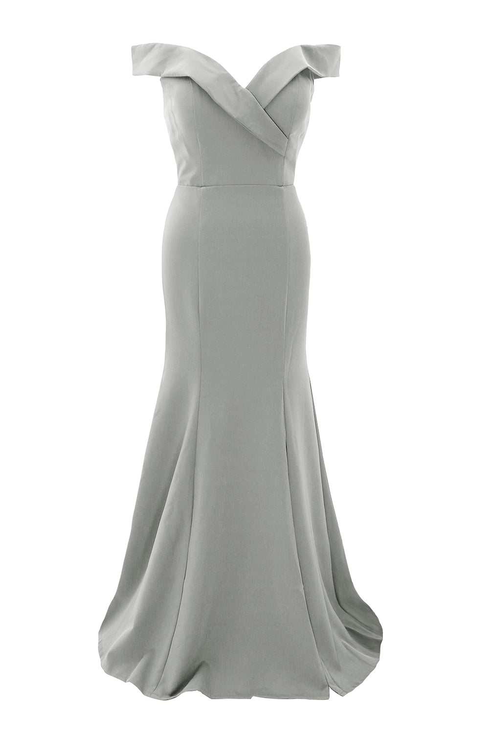 MACloth Vestido largo de sirena con hombros descubiertos para fiesta de boda, vestido formal de graduación para mujer